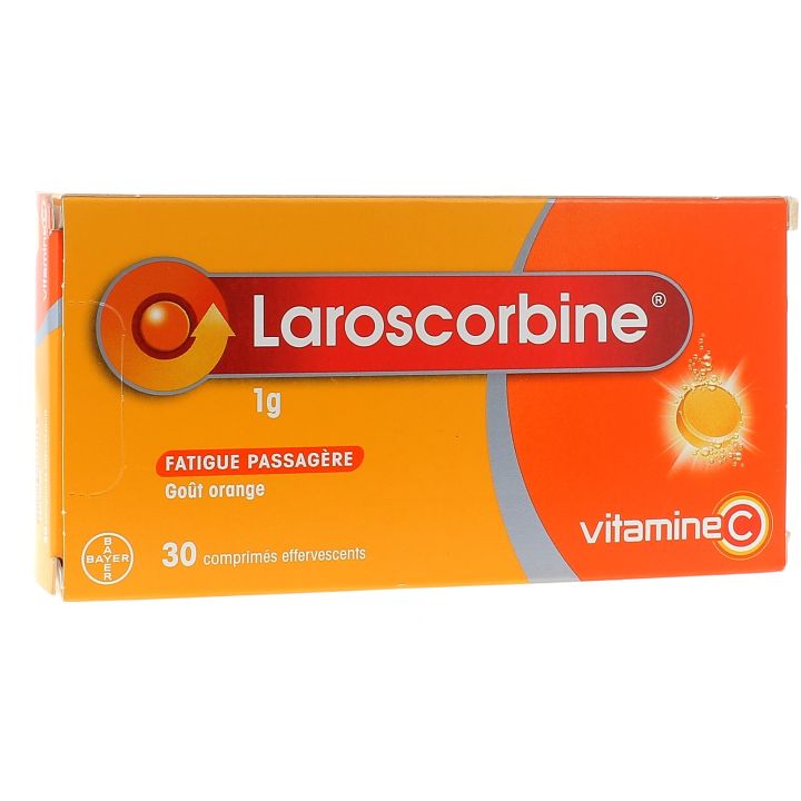 Laroscorbine 1g Brausetabletten - Packung mit 30 Tabletten