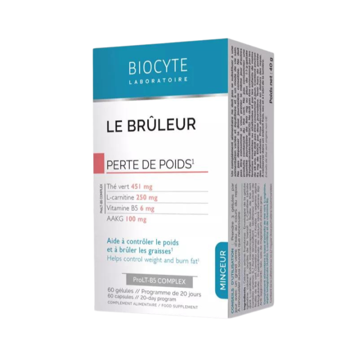 Der Biocyte Brenner - Packung mit 60 Kapseln