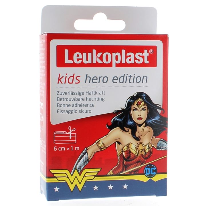 Leukoplast Kids Wundpflaster zum Zuschneiden 6cm x 1m Hero Edition BSN Medical - Schachtel mit einem Wundpflaster
