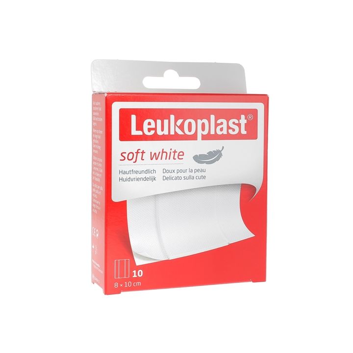 Leukoplast Soft White Wundpflaster zum Zuschneiden BSN Medical - Schachtel mit 10 Pflastern von 8 x 10 cm