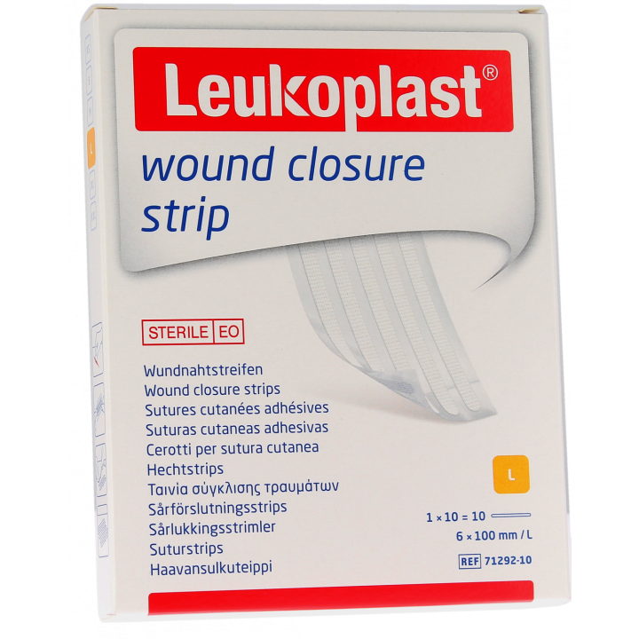 Leukosan Strip Hautnähte Klebe BSN Medical - 10 Streifen von 6 x 100 mm