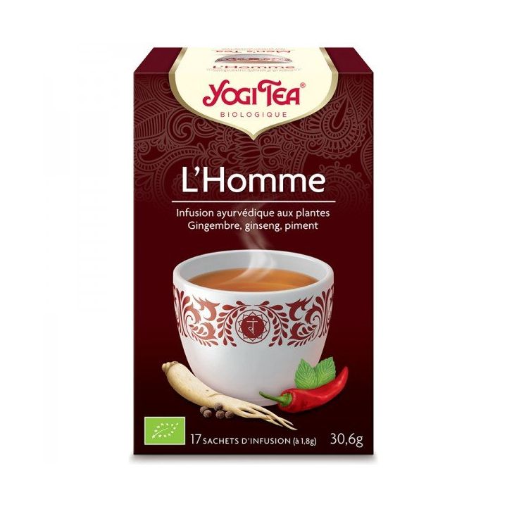 Der BIO Yogi Tea Mann - Box mit 17 Beuteln