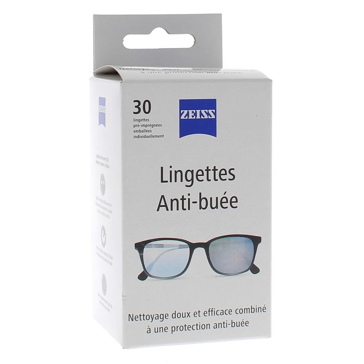 Antibeschlag-Tücher für Brillen Zeiss - Box mit 30 Tüchern