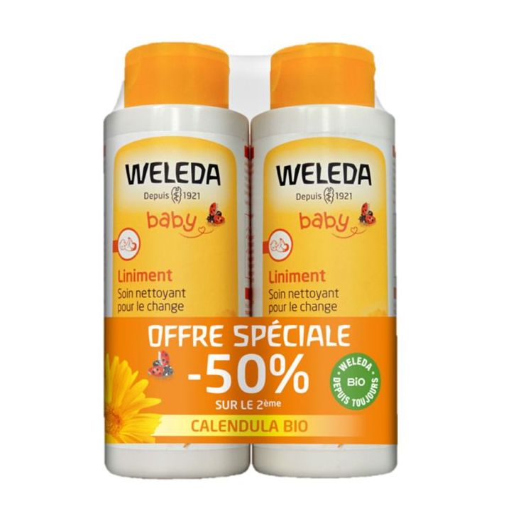 Bio-Kalendula-Liniment Weleda - 2er-Pack mit 400ml Flaschen