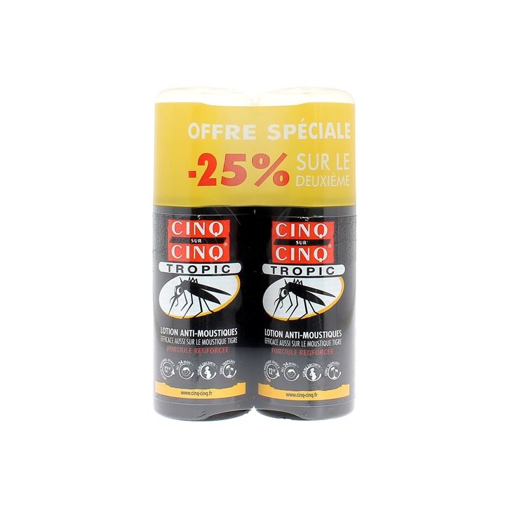 Mückenschutzlotion Tropic Fünf aus Fünf - 2er-Pack mit 75 ml Sprays