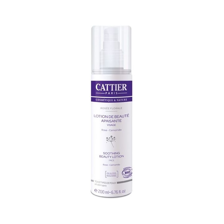 Bio-Rosenblüten beruhigende Lotion Cattier - Spray mit 200 ml