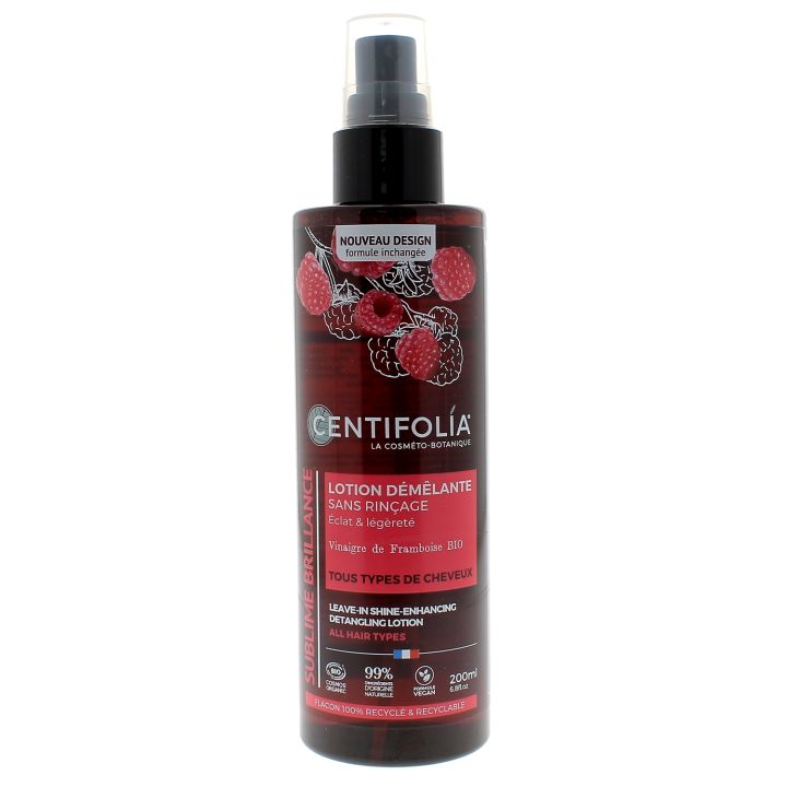 Entwirrende Leave-in-Lotion mit Himbeeressig Centifolia - 200ml Flasche