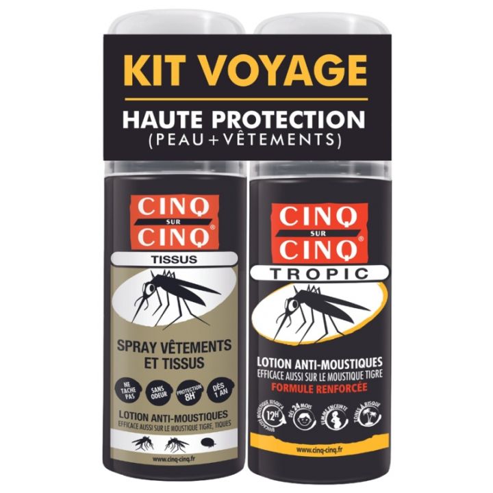 Reise-Kit mit hohem Mückenschutz Cinq sur Cinq - Set mit 2 Produkten