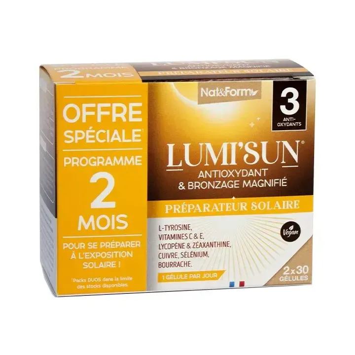 Lumi'sun Sonnenvorbereiter Nat&Form - 2er Pack mit 30 Kapseln