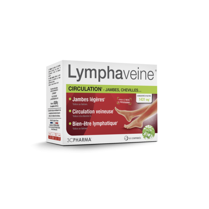 Lymphaveine Circulation 3C Pharma - Packung mit 60 Tabletten