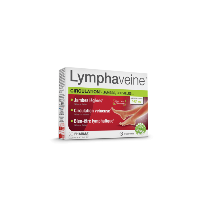 Lymphaveine Circulation 3C Pharma - Packung mit 30 Tabletten