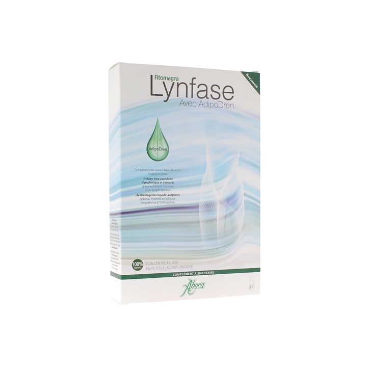 Lynfase Fitomagra mit Adipodren Aboca - Schachtel mit 12 Einzeldosen zu 15 g