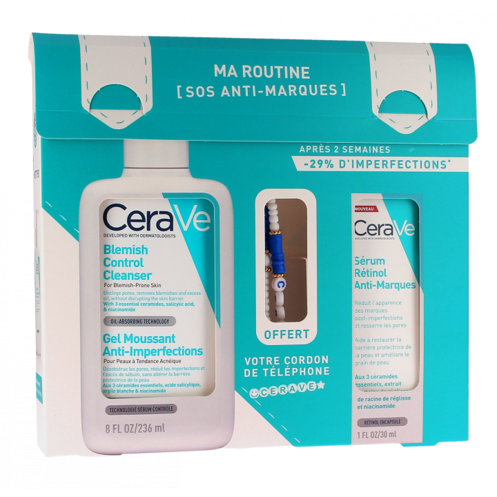 Meine SOS-Routine gegen Flecken von Cerave - 2er-Pack Produkte + ein kostenloses Telefonkabel