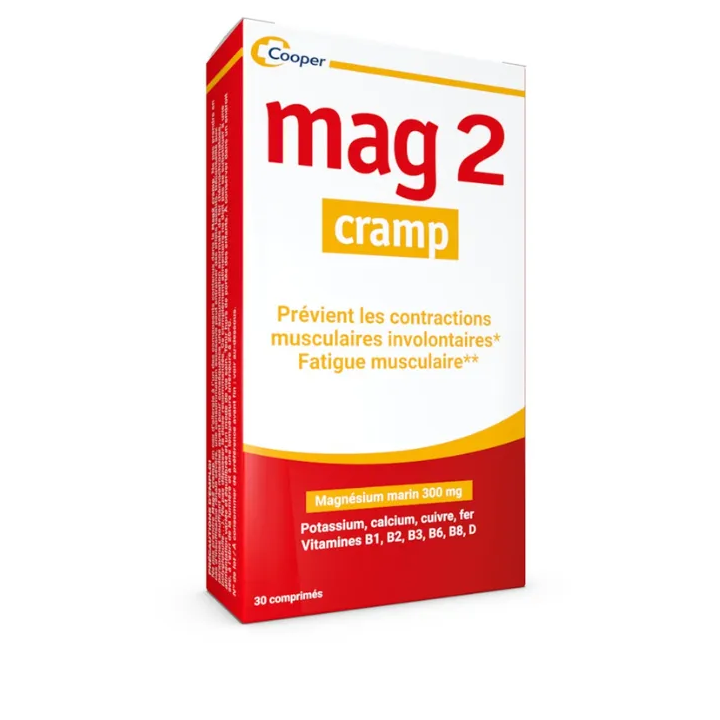 Mag 2 Krampfmagnésium aus Meerwasser - Packung mit 30 Tabletten
