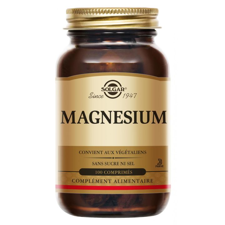 Magnesium Bisglycinat Solgar - Packung mit 100 Tabletten