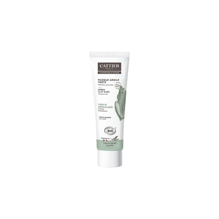 Bio-Grüne Tonmaske Cattier - Tube mit 100 ml