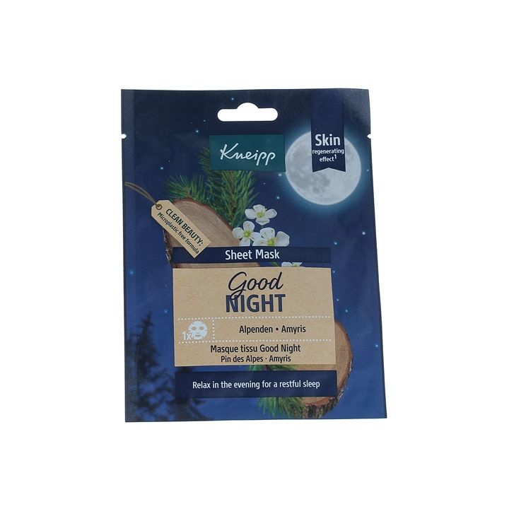 Gesichtsmaske Good Night Pin und Amyris Kneipp - eine Maske