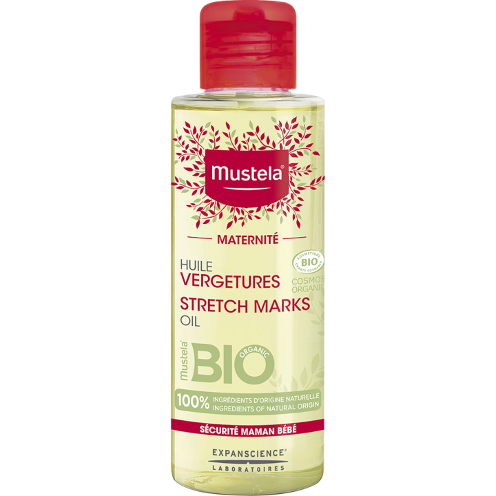 Maternität Bio-Dehnungsstreifen-Öl Mustela - Flasche mit 105 ml