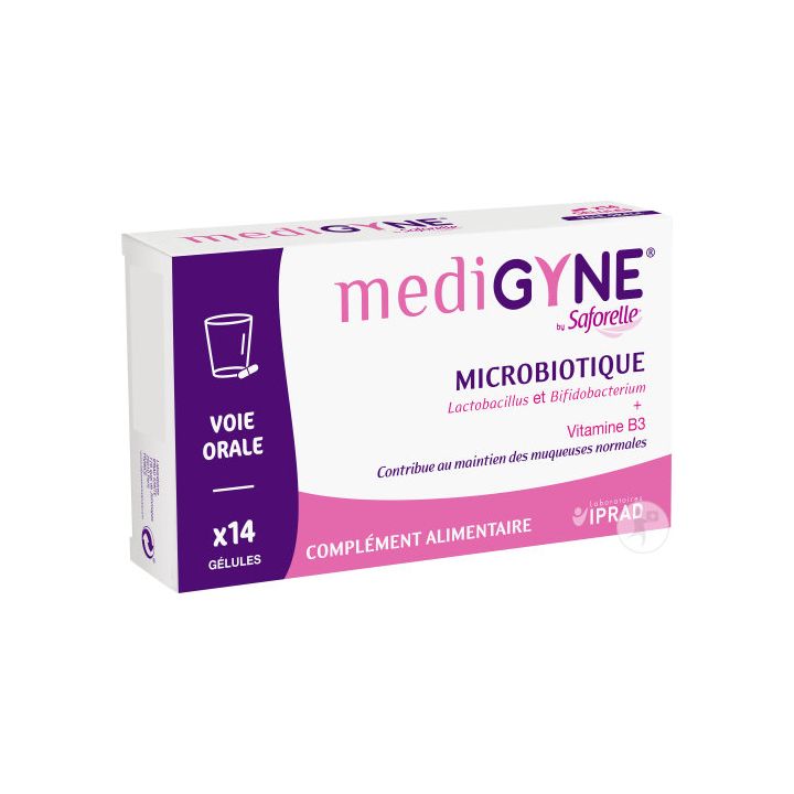 Medigyne Mikrobiotikum von Saforelle - Packung mit 14 Kapseln