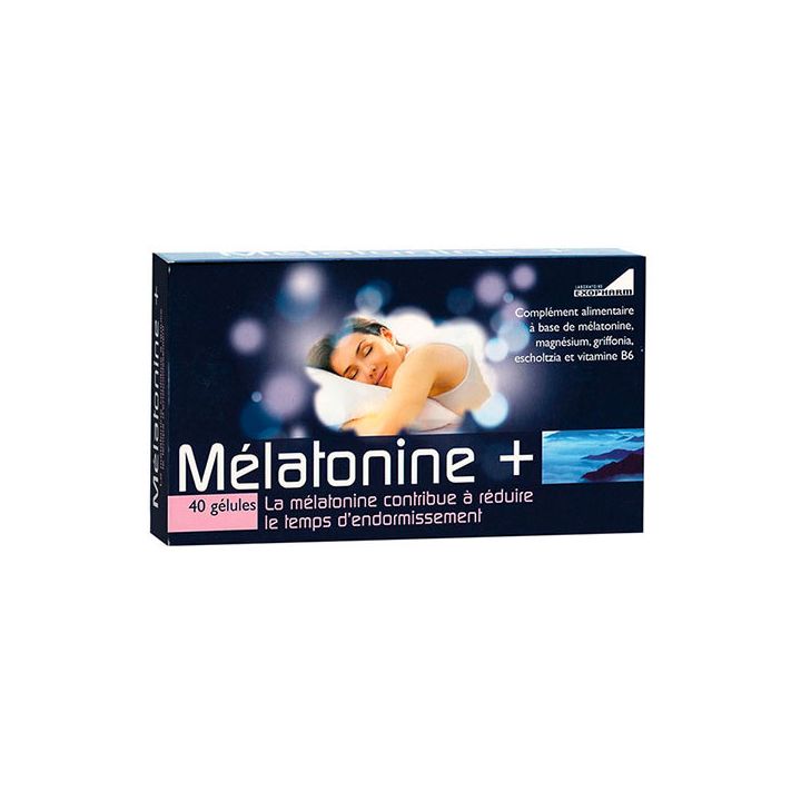 Mélatonin+ Exopharm - Packung mit 40 Kapseln