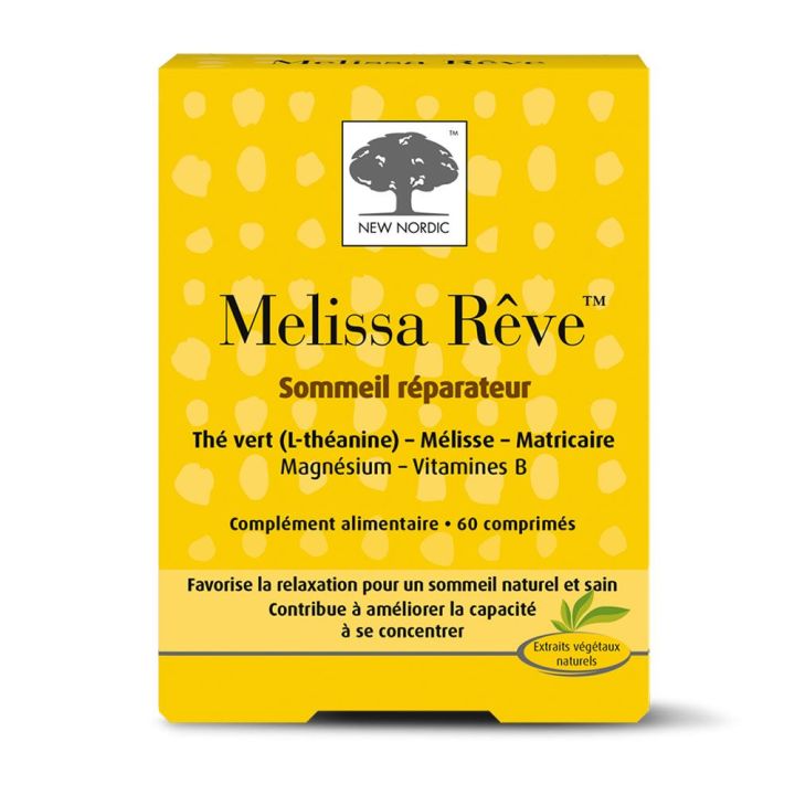 Melissa träumt von erholsamem Schlaf New Nordic - Packung mit 60 Tabletten
