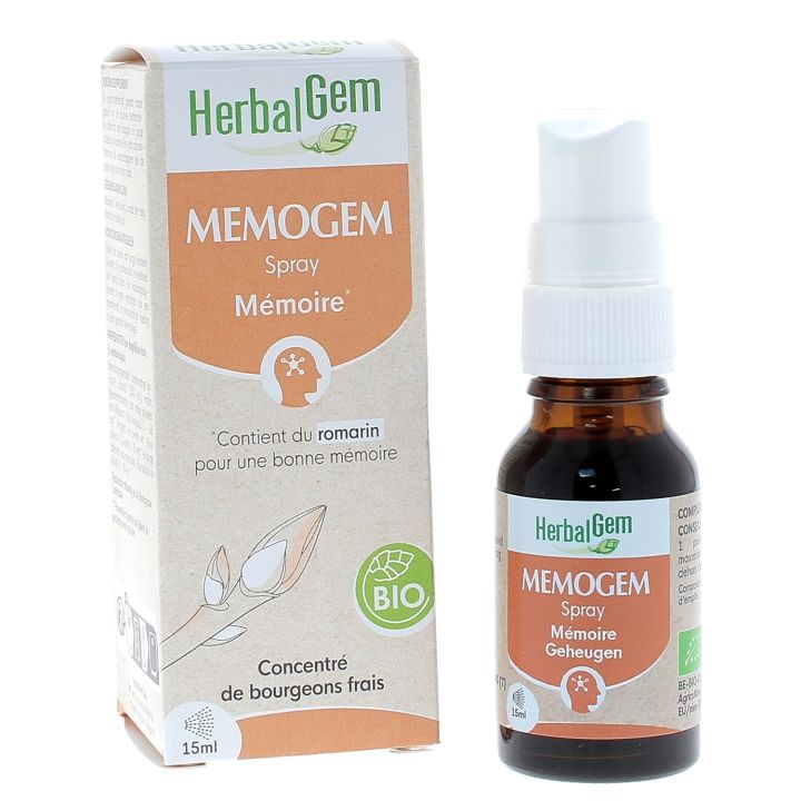 Memogem Bio-Gedächtnisspray Herbalgem - Spray mit 15 ml