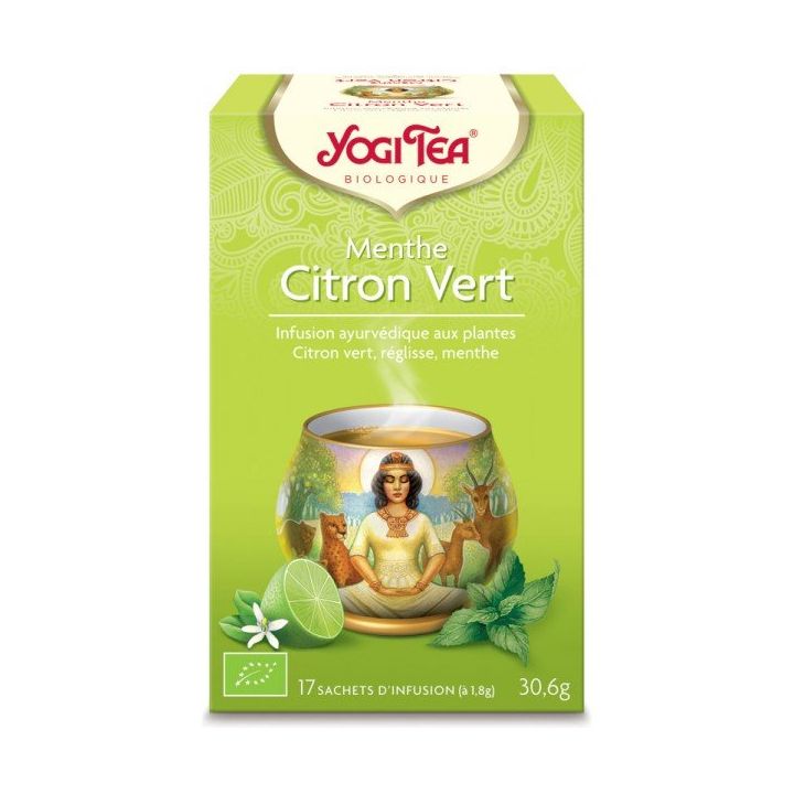Bio Yogi Tea Minze Limette Aufguss - 17 Beutel Box