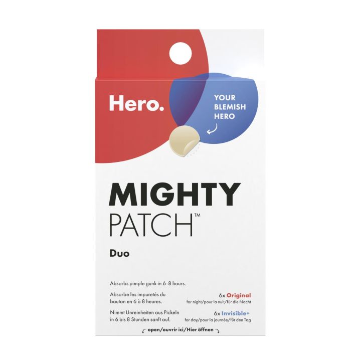 Mighty Patch Duo Hero - Box mit 6 Original-Pflastern + 6 Unsichtbaren+
