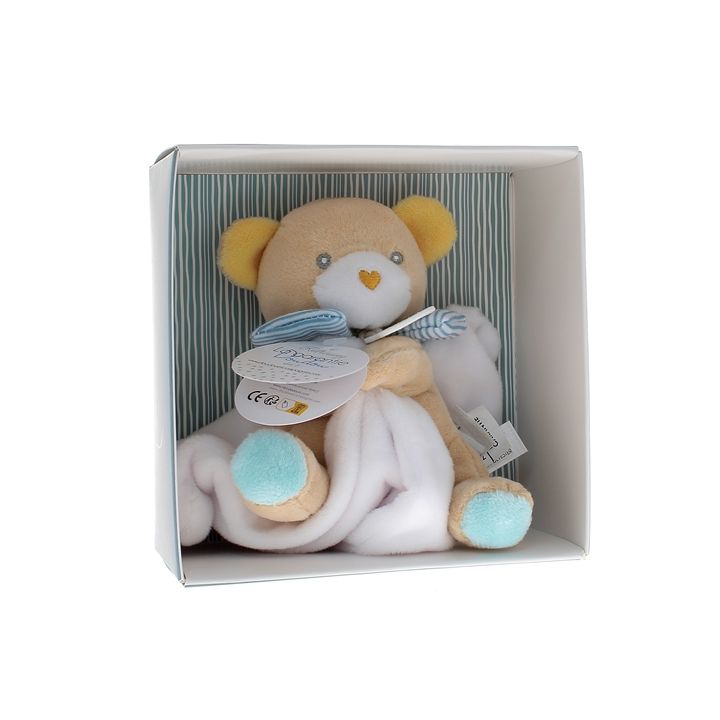 Mini Schnuffeltuch Bär Schnuffeltuch und Gesellschaft - Box mit einem 20 cm großen Schnuffeltuch