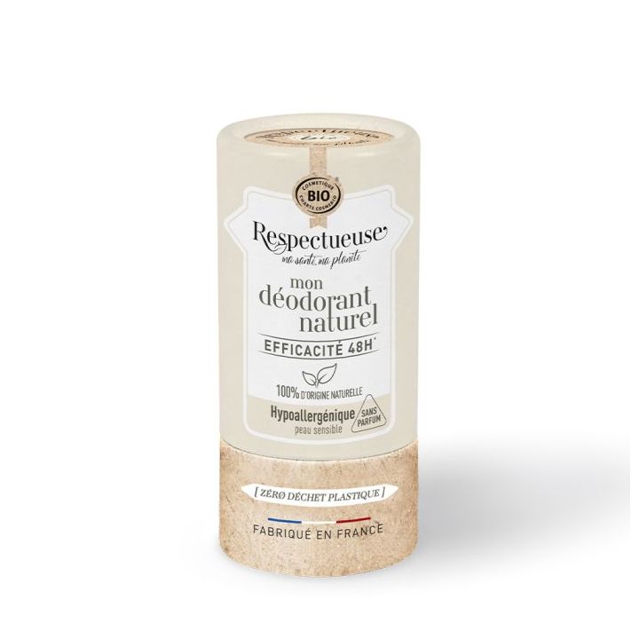 Mein hypoallergenes, biologisches Naturdeodorant Respectueuse - Stick mit 50g