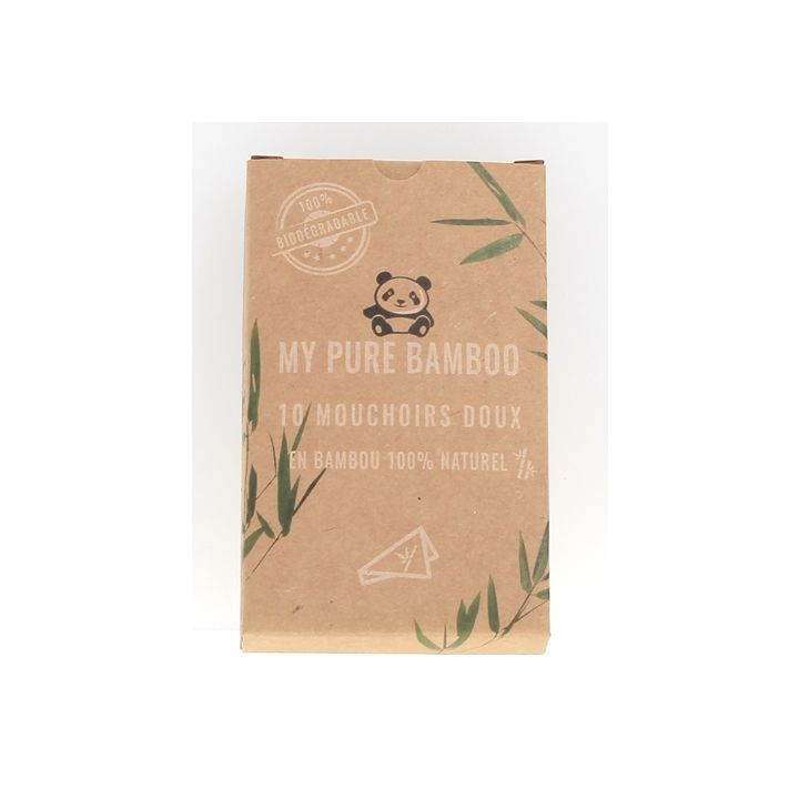 Weiche Bambus-Taschentücher My Pure Bamboo - 10 Taschentücher