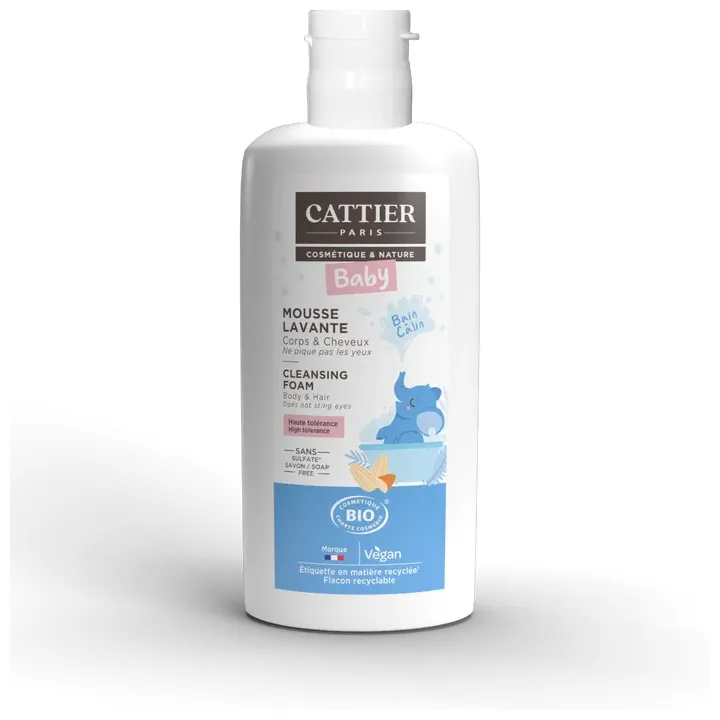 Bio-Babywaschschaum Cattier - Flasche mit 150 ml