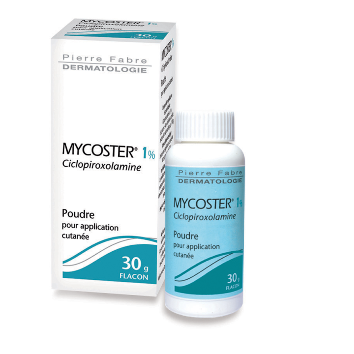 Mycoster 1% Pulver zur Anwendung auf der Haut - Flasche mit 30g