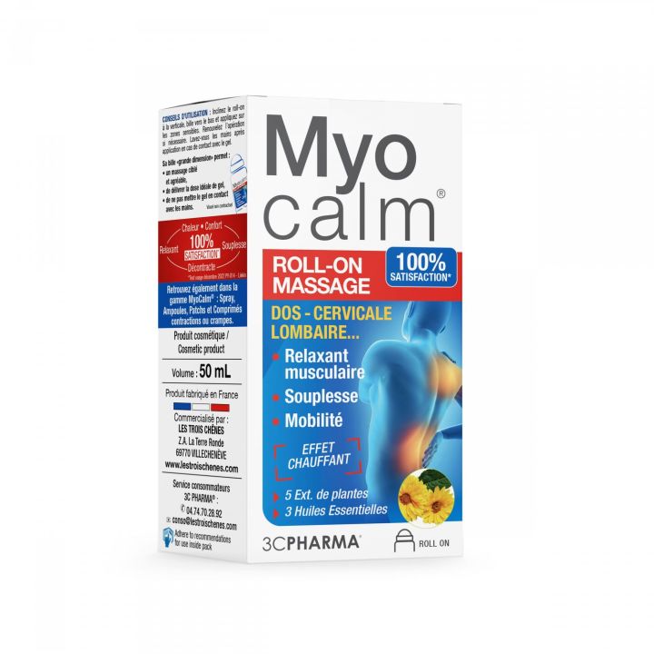 Myocalm Muskelkontraktionen 3C Pharma - Roll-on mit 50ml