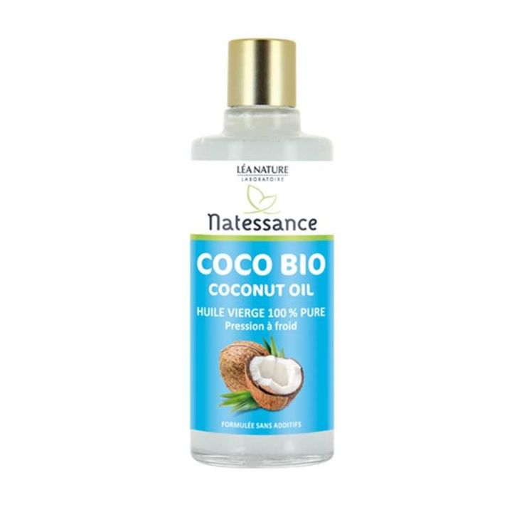 Natessance Kokos Bio 100% reines Öl Léa Nature - Flasche mit 100 ml