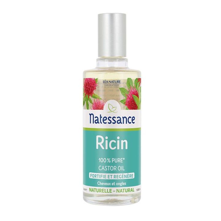 Natessance Rizinusöl stärkende Haar- und Nagelpflege Léa Nature - Flasche mit 50 ml