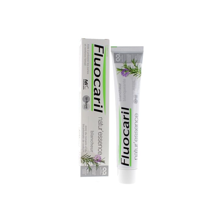Natur'Essence Zahnpasta für weiße Zähne mit zwei Fluoriden Fluocaril - Tube mit 75 ml