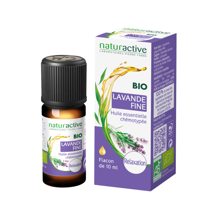 Ätherisches Öl von feinem Lavendel BIO Naturactive - Flasche mit 10 ml