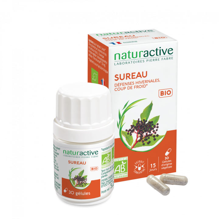Bio-Holunder Naturactive - Packung mit 30 Kapseln