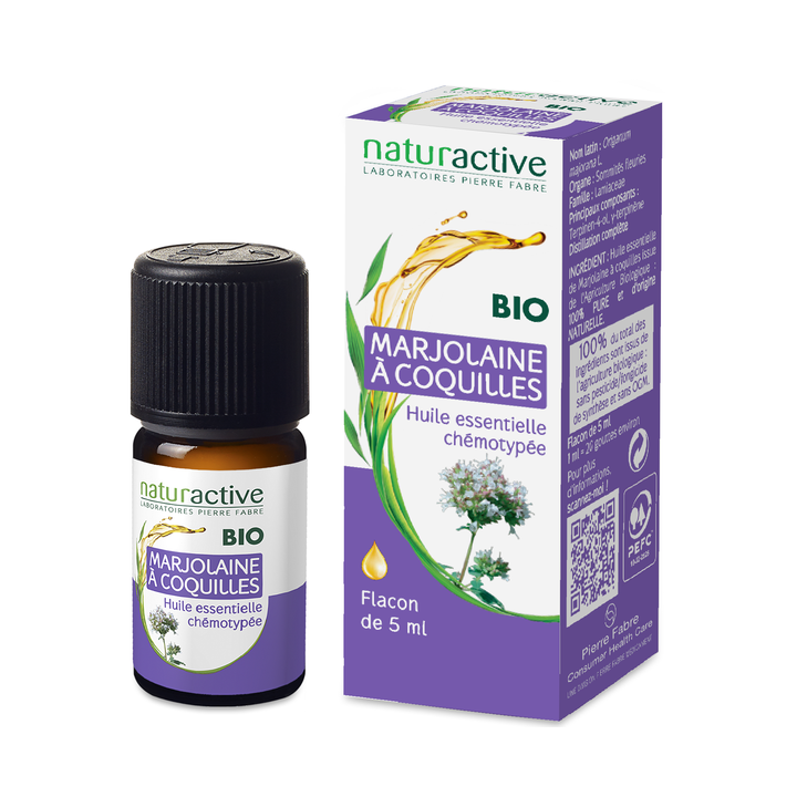 Ätherisches Öl von Bio-Majoran Naturactive - Flasche mit 5 ml
