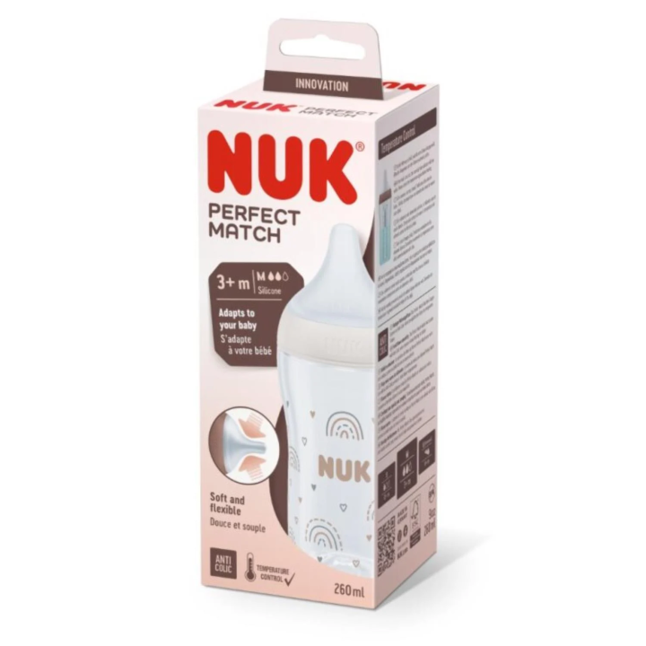 Biberon Perfect Match Größe M NUK - ein Biberon von 260ml