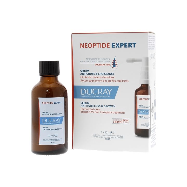 Neoptide Expert Anti-Haarausfall- und Wachstumsserum Ducray - 2er-Pack mit 50 ml Sprays