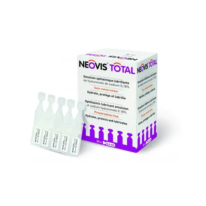 Neovis Total Emulsion ophthalmische Lubrikation - Packung mit 30 Einzeldosen zu 0,4 ml
