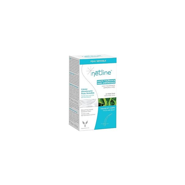 Bleaching Cream for Sensitive Skin Netline - Pack of 2 tubes of 30ml