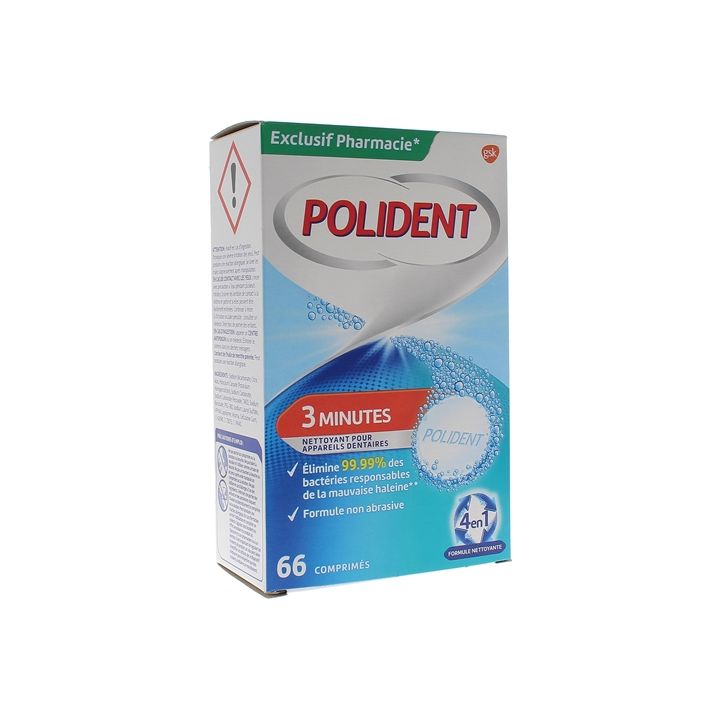 Polident 3-Minuten-Reiniger - 66 Tabletten