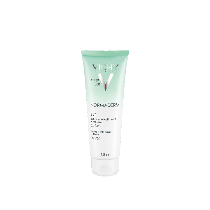 Normaderm 3 in 1 Peeling Reinigung Maske Vichy - Tube mit 125 ml