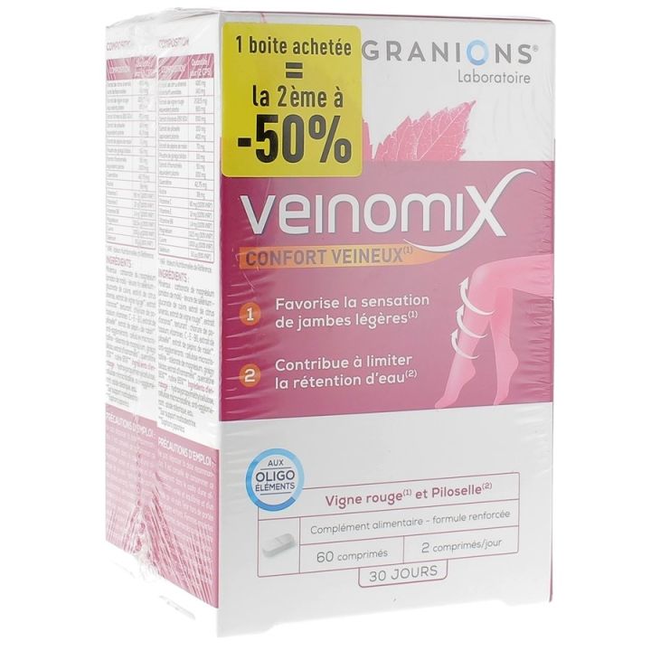 Angebot Granions Veinomix - 2er Pack mit 60 Tabletten