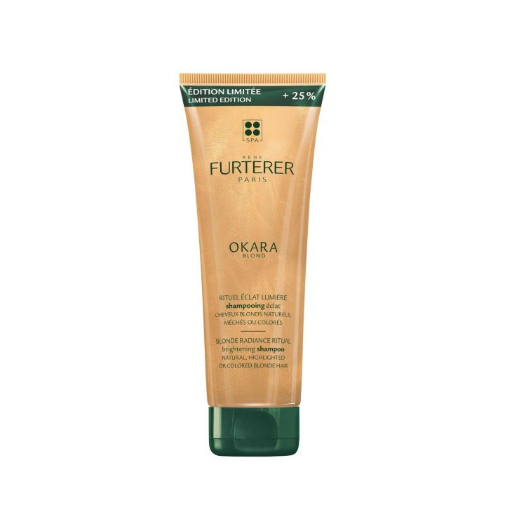 Okara Blond Lichtstrahl-Ritual Shampoo für strahlendes Haar René Furterer - Flasche mit 250 ml, davon 50 ml geschenkt