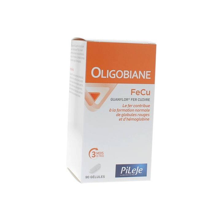 Oligobiane FeCu Eisen Kupfer PileJe - Packung mit 90 Kapseln