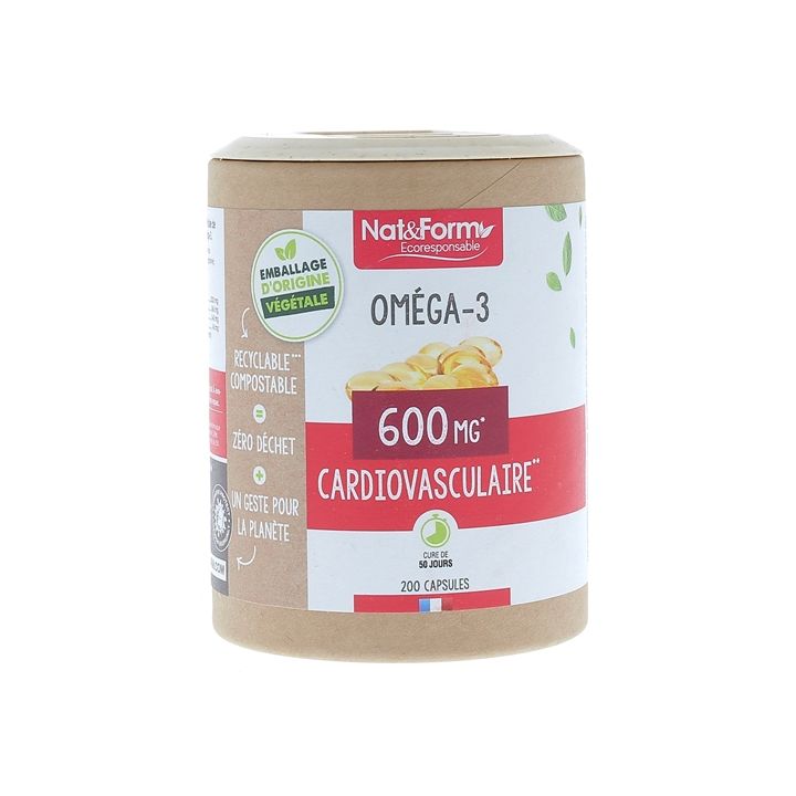 Omega-3 Ecoresponsabel Nat&Form - Dose von 200 Kapseln